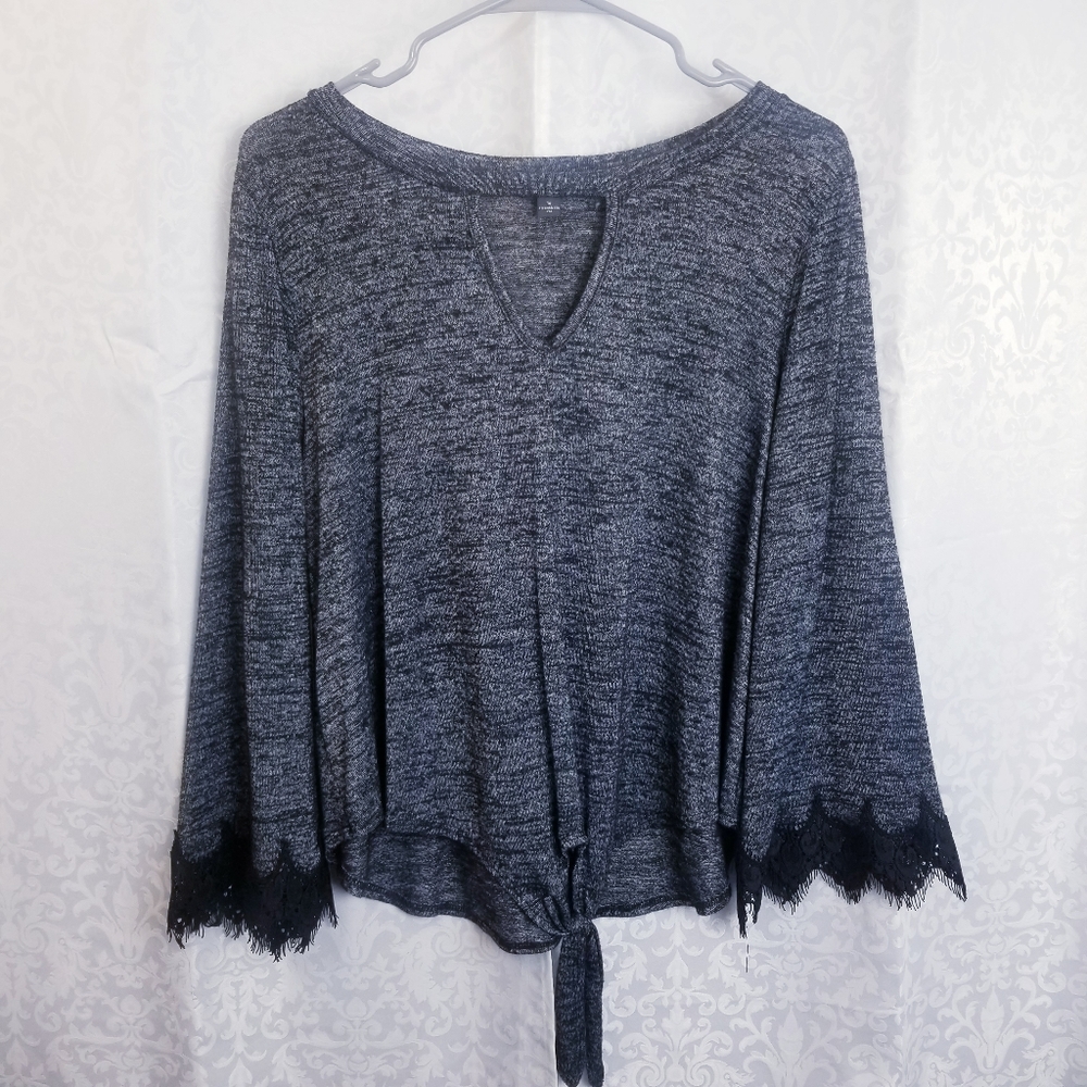 Breathless brand tie front shirt